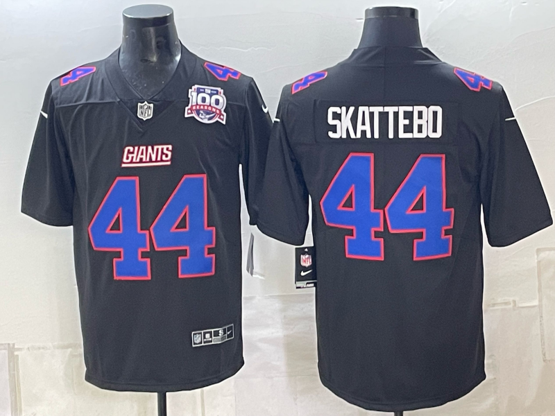 Men New York Giants #44 Skattebo black Nike 2026 NFL Game Jersey 1006002